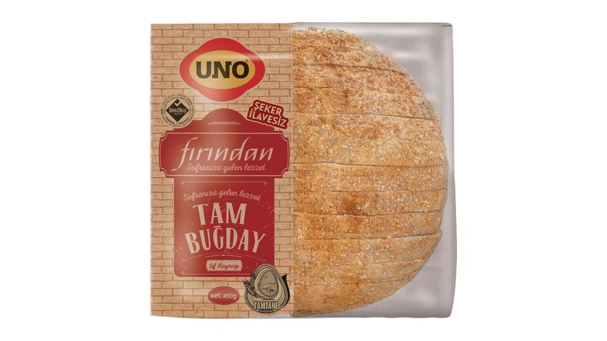 Uno Fırından Tam Buğday Ekmeği 450 g