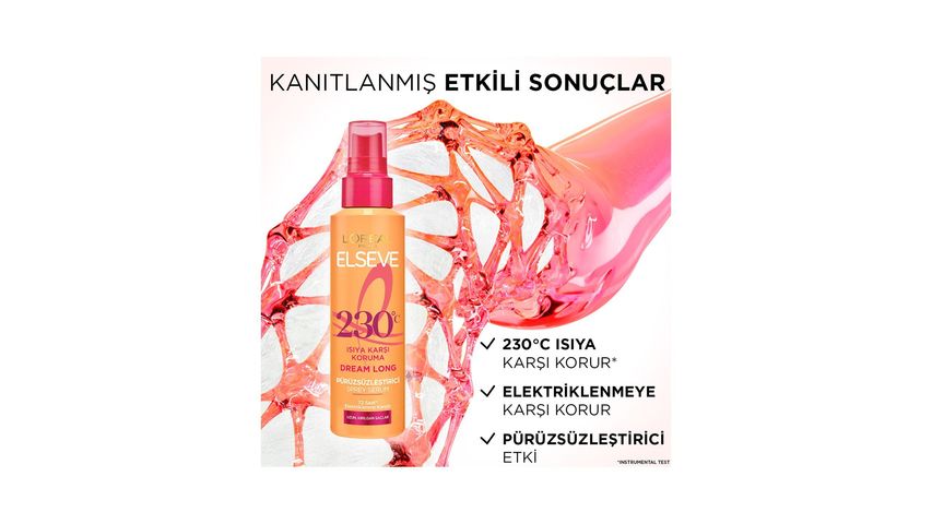 Elseve Dream Long Isıya Karşı Koruyucu & Pürüzsüzleştirici Sprey Serum 150 ml
