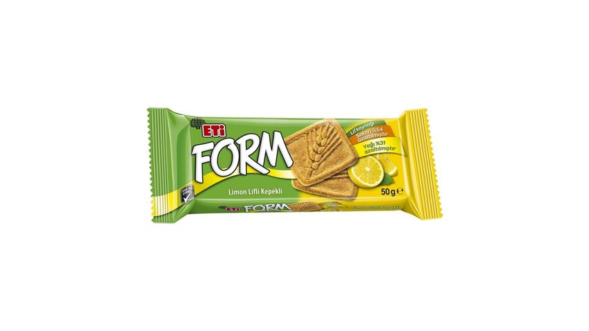 Eti Form Limon Lifli Kepekli Bisküvi 50 g