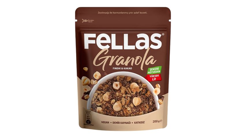 Fellas Hazelnut & Cocoa Granola 200 g