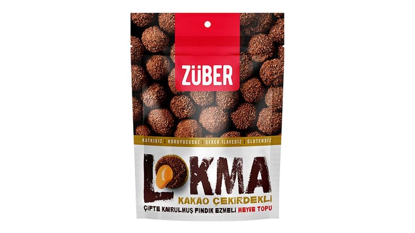 Züber Lokma Fruit Ball with Cocoa Beans and Double Roasted Hazelnut Paste 96 g