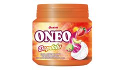 Oneo Full Fruit Flavored Bottled Chewing Gum 76 g