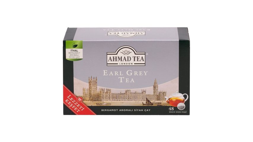 Ahmad Tea Earl Grey Teapot Tea Bags 48 Pack
