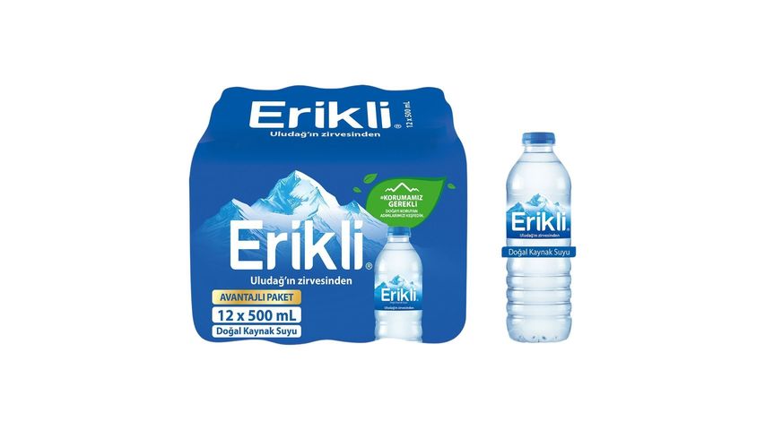 Erikli Doğal Kaynak Suyu 12 x 0.5 L Pet