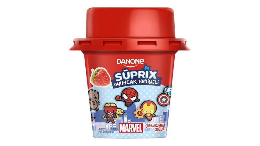 Danone Süprix Marvel Çilek Aromalı Yoğurt 90 g