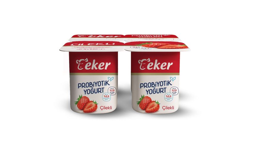 Eker Probiyotik Çilekli Yoğurt 4 x 100 g