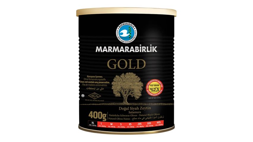 Marmarabirlik Gold Black Olives XL 400 g