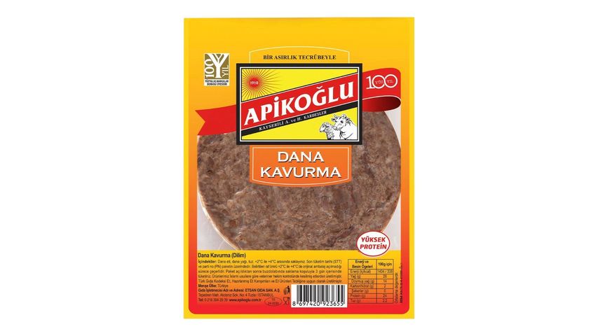 Apikoğlu Dana Kavurma Dilim 100 g