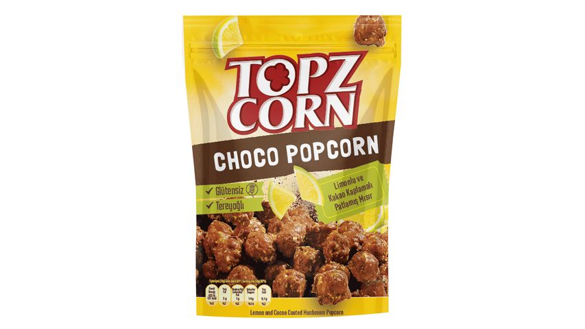 Topz Corn Lemon & Cocoa-Coated Popcorn 80 g