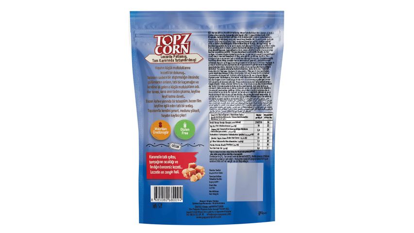 Topz Corn Caramel & Hazelnut Popcorn 80 g