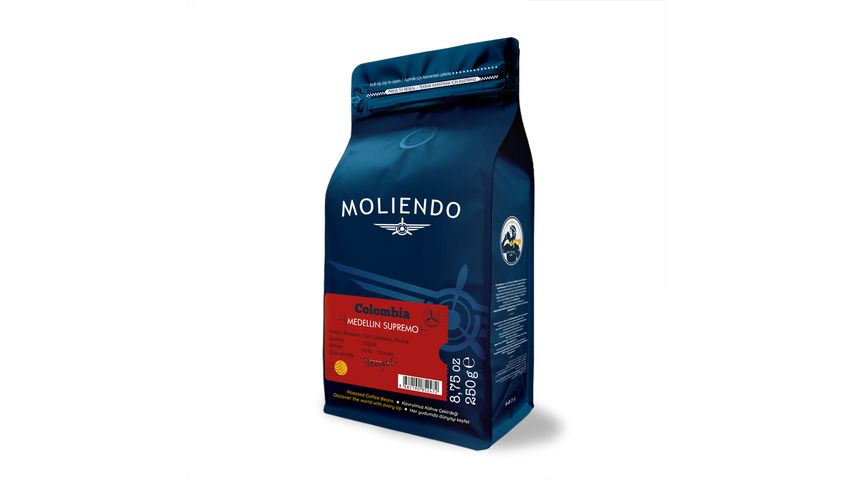 Moliendo Colombia Medellin Supremo Öğütülmüş Filtre Kahve 250 g