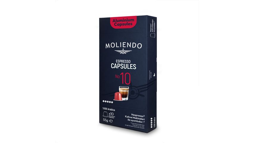 Moliendo No:10 Nespresso Uyumlu Kapsül Kahve 10 adet