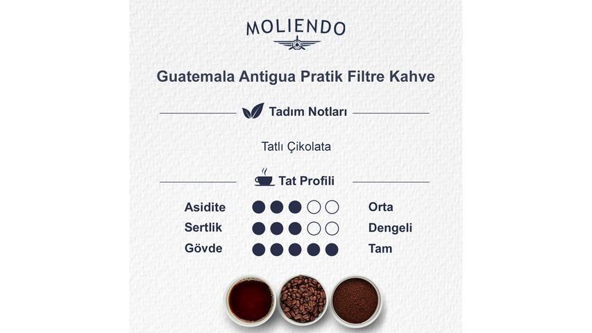 Moliendo Guatemala Antigua HB Pratik Filtre Kahve 10 x 10 g