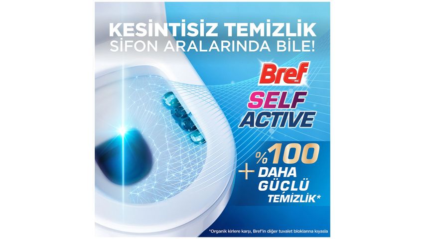 Bref Self Active Ocean Blue Water Toilet Block 2-Pack