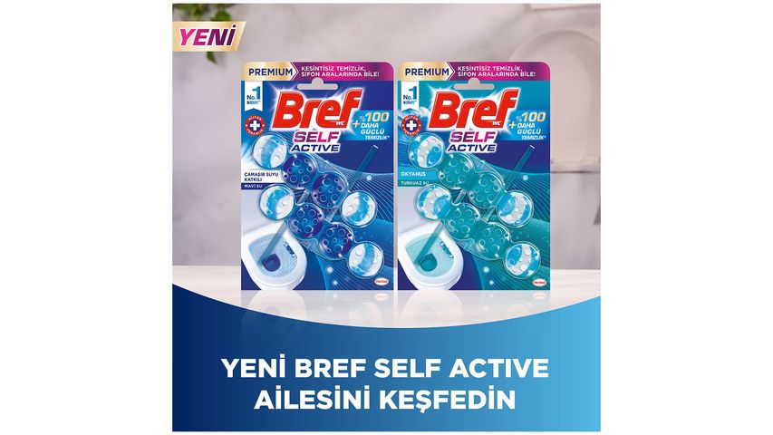 Bref Self Active Ocean Blue Water Toilet Block 2-Pack