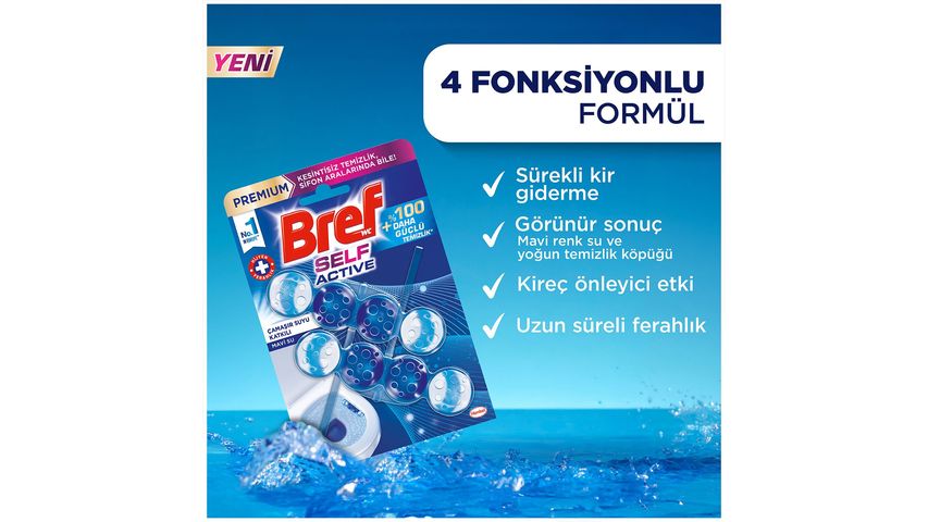 Bref Self Aktiv Çamaşır Suyu Katkılı Mavi Su 2'li