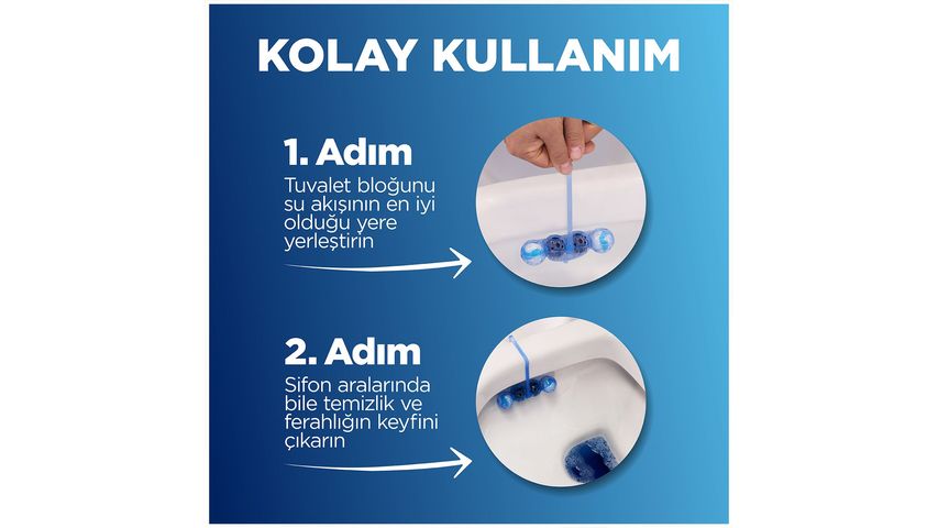 Bref Self Aktiv Çamaşır Suyu Katkılı Mavi Su 2'li