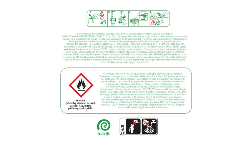 Air Wick Freshmatic Yedek Sprey Bahar Çiçekleri 2'li Fırsat