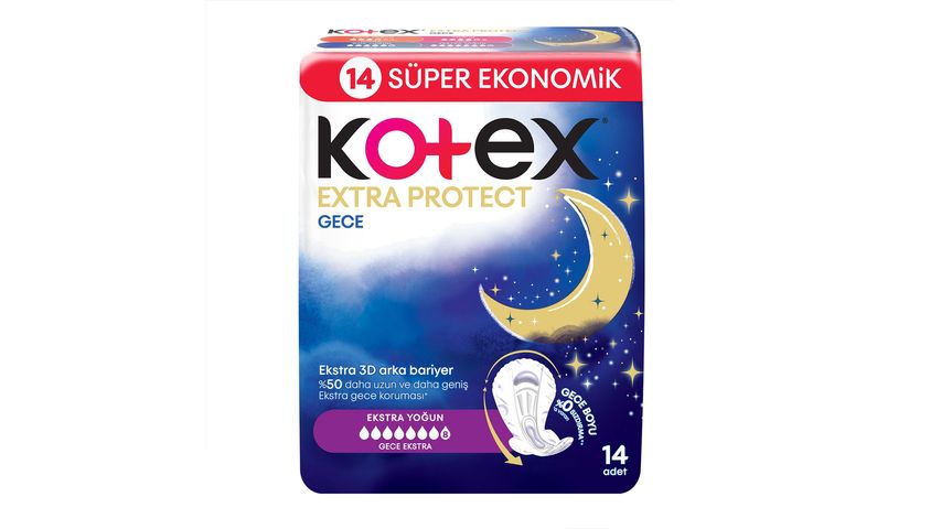 Kotex Extra Protect Quadro Gece 14'lü