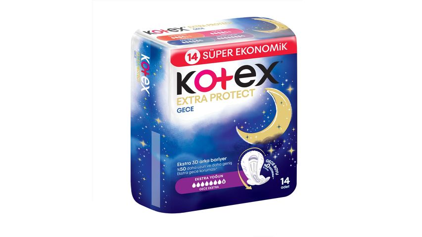 Kotex Extra Protect Quadro Gece 14'lü