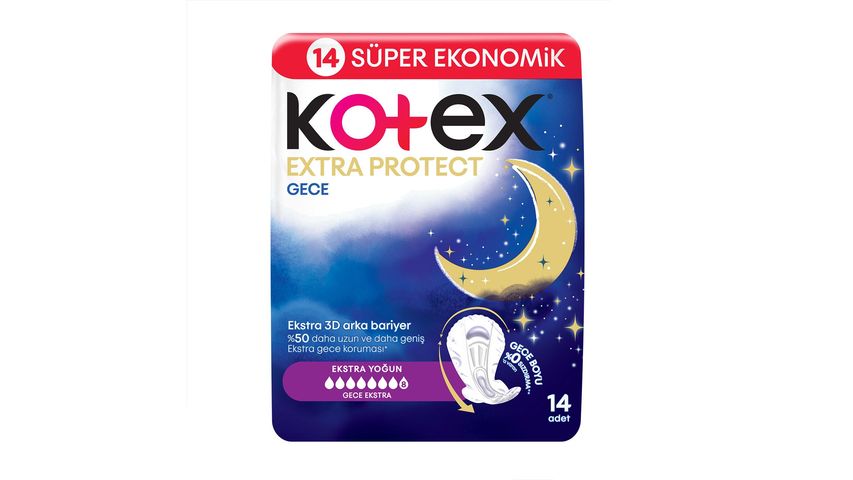Kotex Extra Protect Quadro Gece 14'lü
