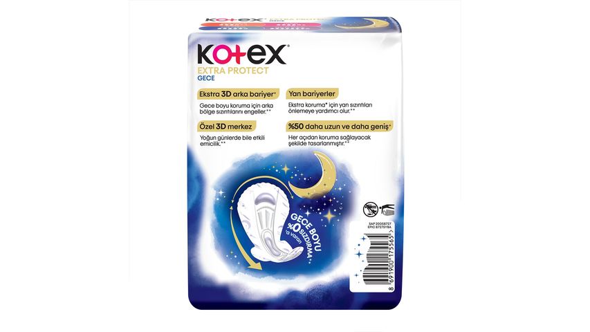 Kotex Extra Protect Quadro Gece 14'lü