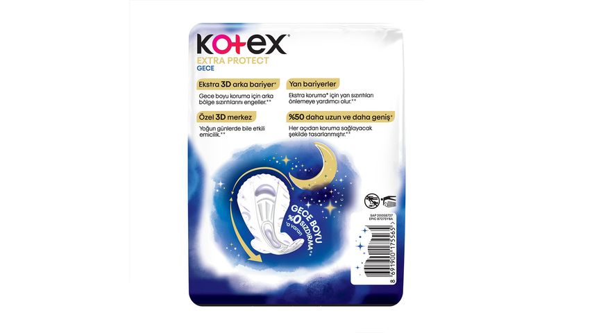 Kotex Extra Protect Quadro Gece 14'lü