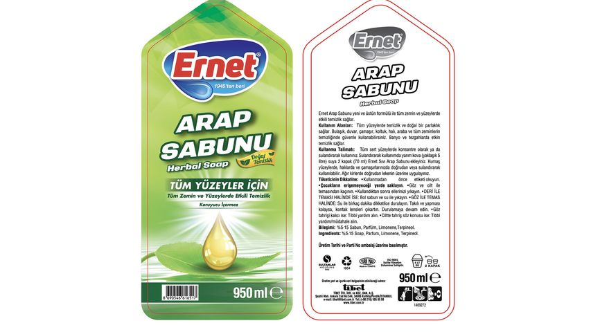 Ernet Liquid Soft Soap Cleaner 950 ml