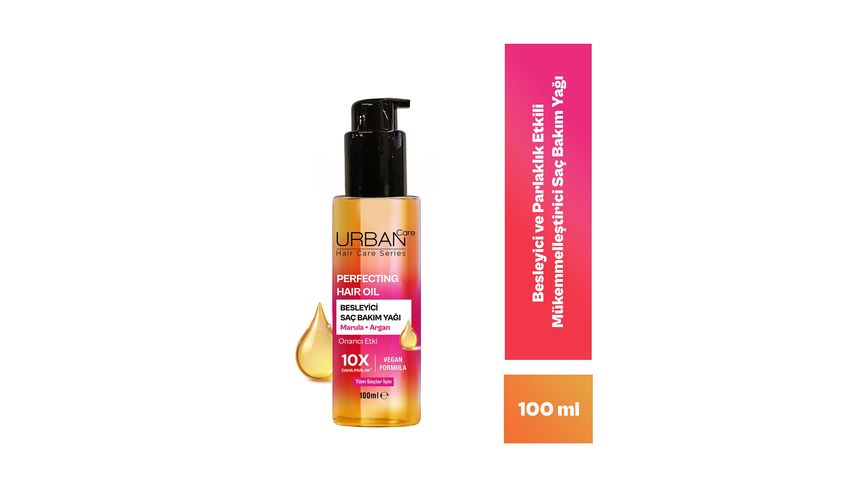 Urban Care Perfecting Besleyici Parlaklık Veren Vegan Saç Bakım Yağı 100 ml