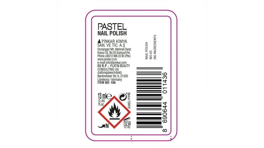 Pastel Nail Polish 43
