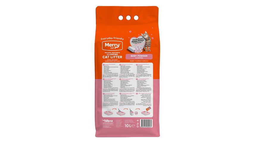 Merry Baby Powder Scented Cat Litter 10 L