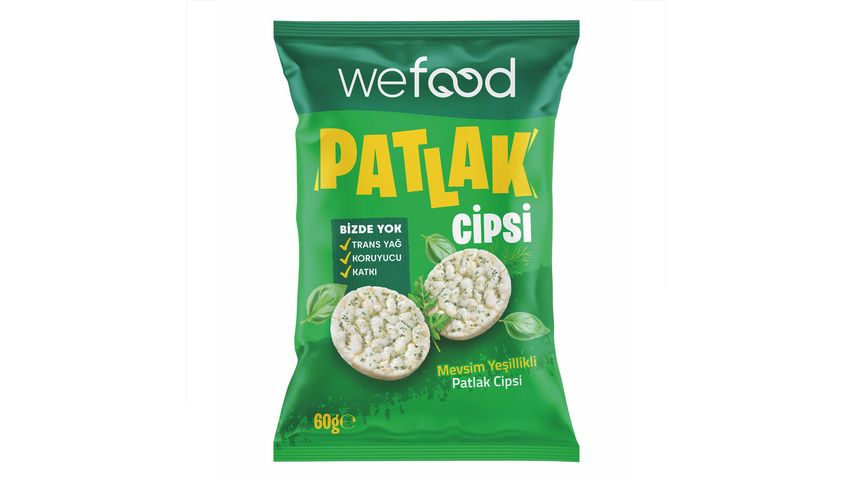 Wefood Mevsim Yeşillikli Patlak Cips 60 g