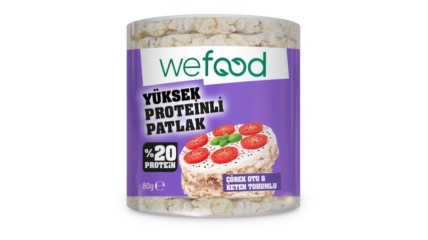 WeeFood High Protein Popped Snack with Black Cumin & Flax Seeds 80 g