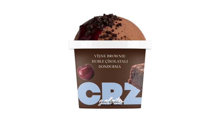 Crazy Flakes Vişneli Brownili Double Çikolatalı Dondurma 180 ml