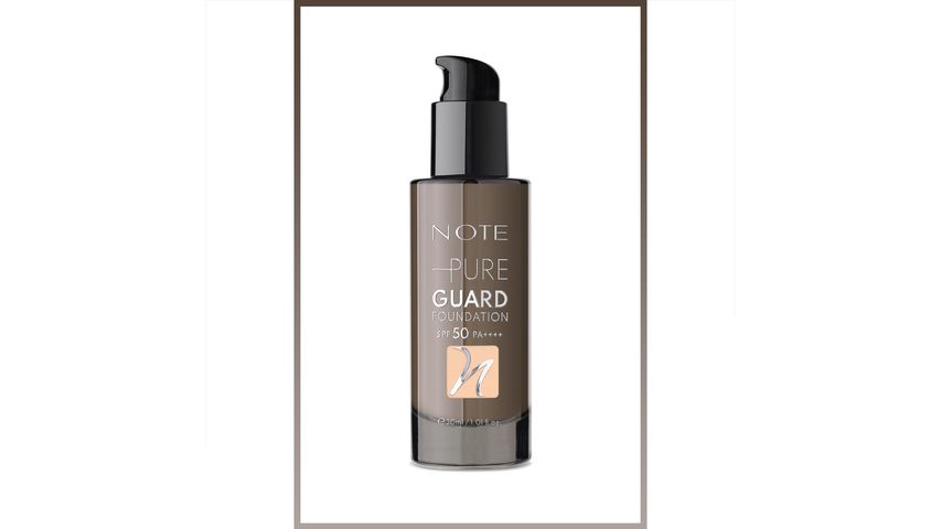 Note Pure Guard Foundation 100 Glowing Beige SPF 50 Full Coverage Satin Finish Foundation