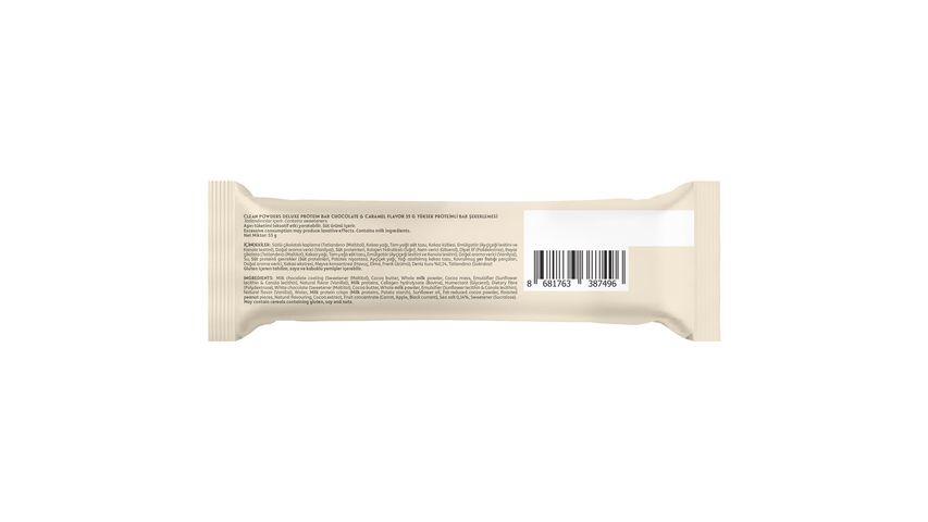 Clean Powders Çikolata & Karamelli Deluxe Protein Bar 55 g