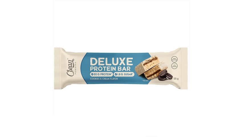 Clean Powders Beyaz Çikolatalı & Kurabiyeli Deluxe Protein Bar 55 g