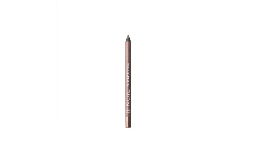Note Silk Tattoo Liner 03 Antique Bronze – Suya Dayanıklı İpeksi Jel Göz Kalemi (Bronz, Işıltılı)