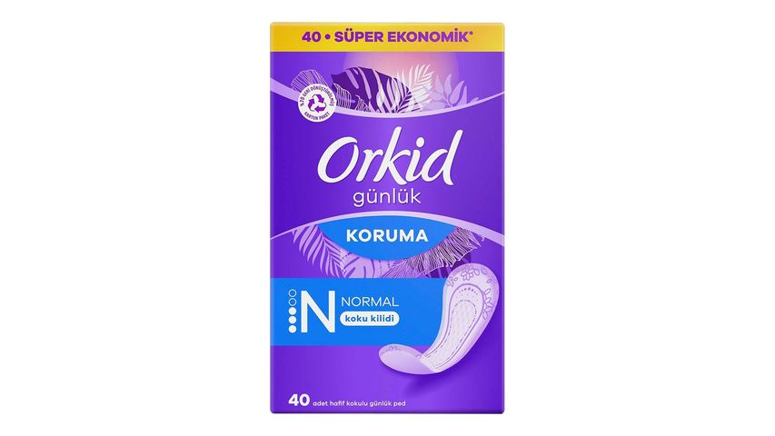 Orkid Günlük Ped Normal Ekonomik Paket 40 Adet