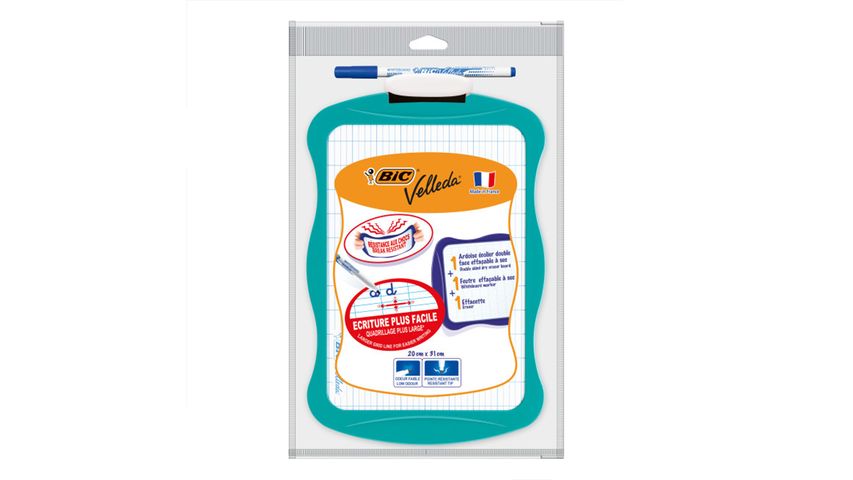 BIC Mini Beyaz Tahta + 1 Adet 1712 Beyaz Tahta Kalemi + Silgi