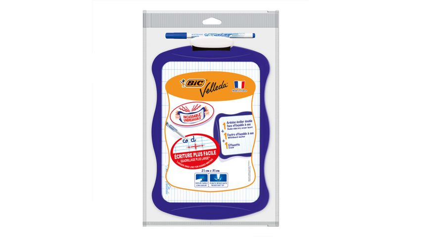 BIC Mini Beyaz Tahta + 1 Adet 1712 Beyaz Tahta Kalemi + Silgi
