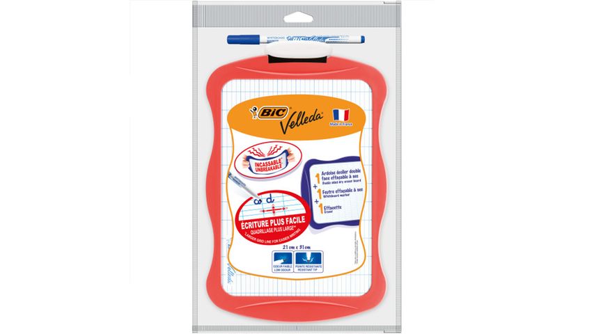 BIC Mini Beyaz Tahta + 1 Adet 1712 Beyaz Tahta Kalemi + Silgi