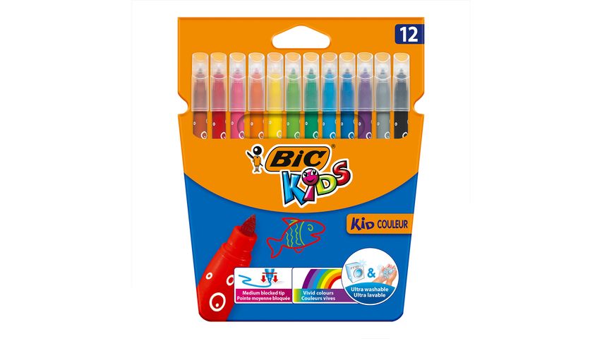 BIC 37-Piece Attention Development Coloring Set (Includes Pencil Case)