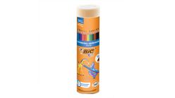 BIC Metal Tube Colored Pencils, 24+1 Colors