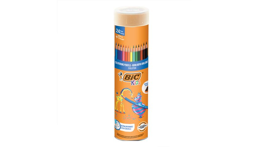 BIC Metal Tüp Kuru Boya Kalemi 24+1 Renk