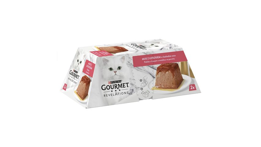 Purina Gourmet Revelations Somon Balıklı Kedi Yaş Maması 2 x 57 g