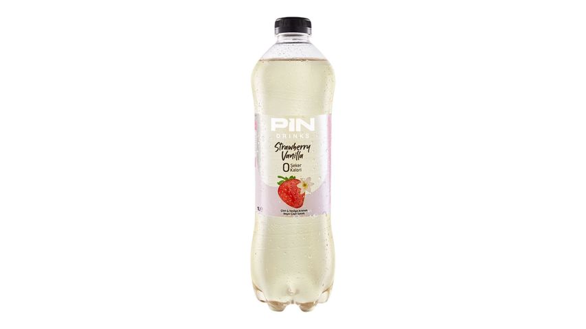 Pin Çilek & Vanilya Aromalı Beyaz Çaylı İçecek 1 L