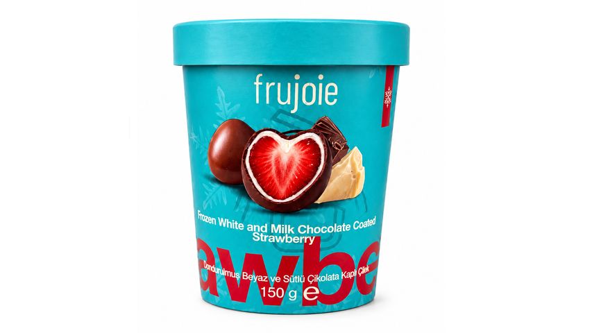 Frujoie Sütlü & Beyaz Çikolata Kaplı Çilek 150 g