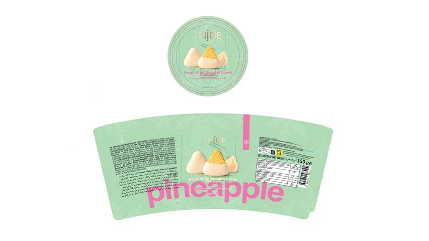 Frujoie Beyaz Çikolata Kaplı Ananas 150 g