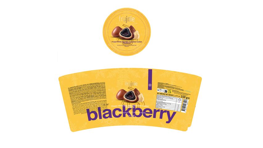 Frujoie Milk & White Chocolate Covered Blackberries 150 g